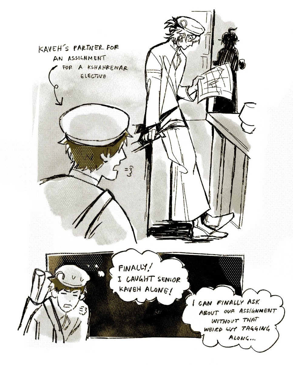 before we had mehrak following kaveh around everywhere, there was that odd haravatat guy. wonder where he is now