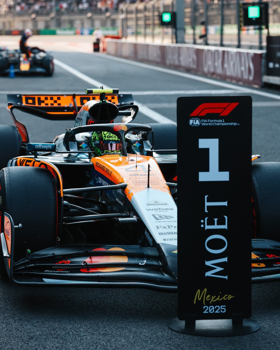 McLarenF1's tweet photo. Our first pole in Mexico City since 1990! 🤩💪

#McLaren | #MexicoGP 🇲🇽 https://t.co/xixpDN2MqF