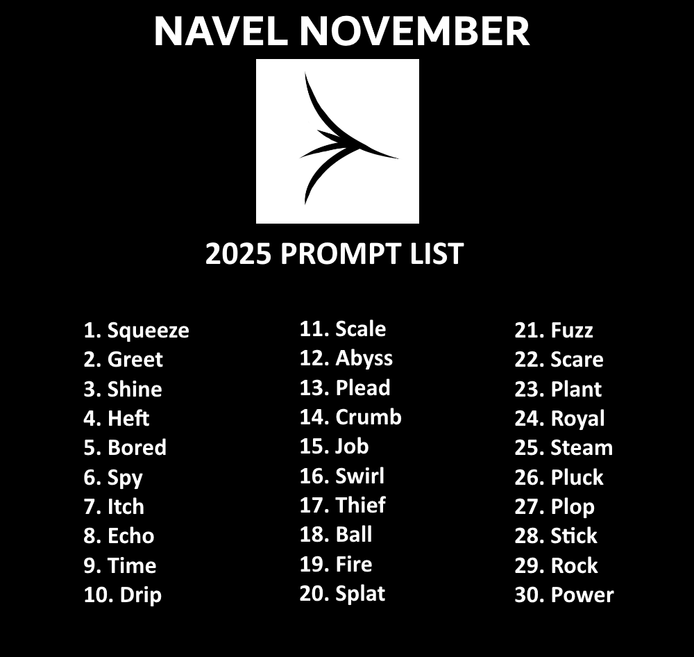 DullpointDraws's tweet photo. That's right everyone, NAVEL NOVEMBER is back in full swing!

In standard fashion, I shall share the prompt list a few days early to give any interested artists a bit of time to prepare! https://t.co/8IQirhcn0V