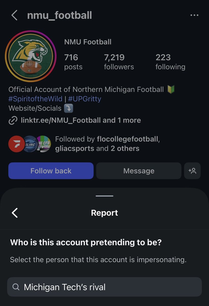 Michigan Tech Football tweet media