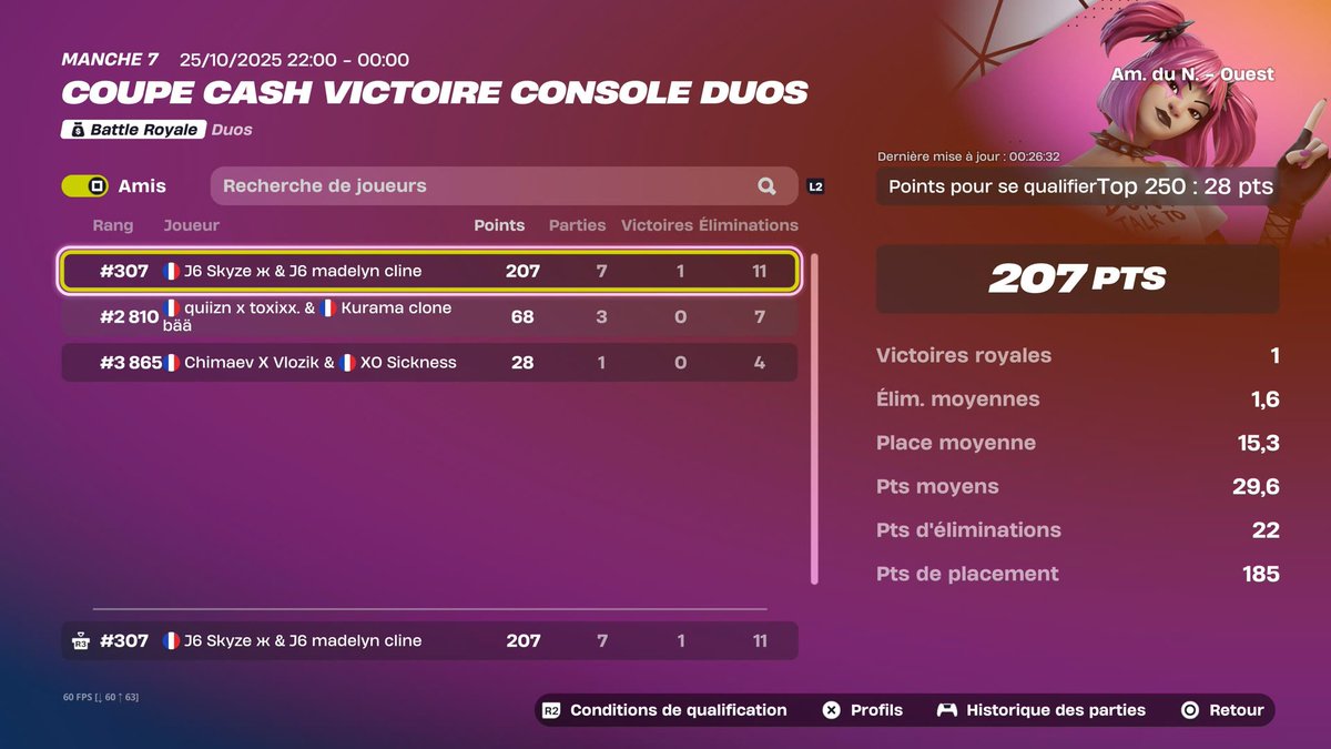 7 point de la qual en ccc NA W +125 de pr  (150 de ping) Focus next ->      W/@Skyze__1  <a href="/J6_Esport/">J6 Esport</a>