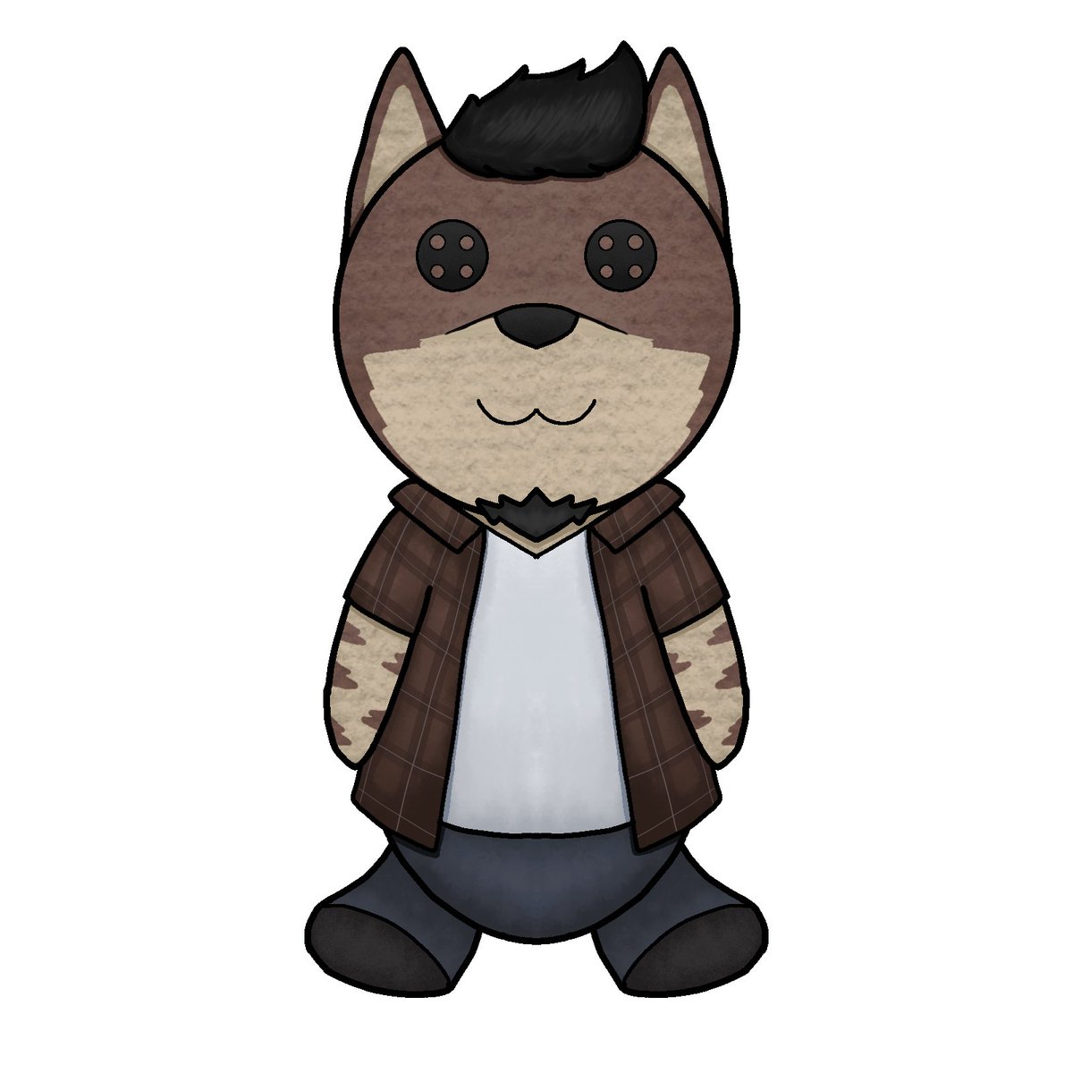 Me aburrí y decidí hacer peluches de <a href="/DelFennix/">Ghoxy_Arts</a>  <a href="/DaKorgo/">El Korgo 🍞</a> <a href="/Noxlup/">Noxlup (Closed Commissions)🌃🐺</a> probando con pinceles para hacer tela