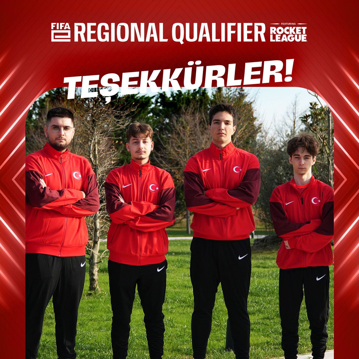 Her şey için teşekkürler! 🙌

Rocket League eMillî Takımımız, <a href="/FIFAe/">FIFAe</a> Dünya Kupası Avrupa Elemeleri’ne Son 16 Turu’nda veda etti. #BizimÇocuklar🇹🇷