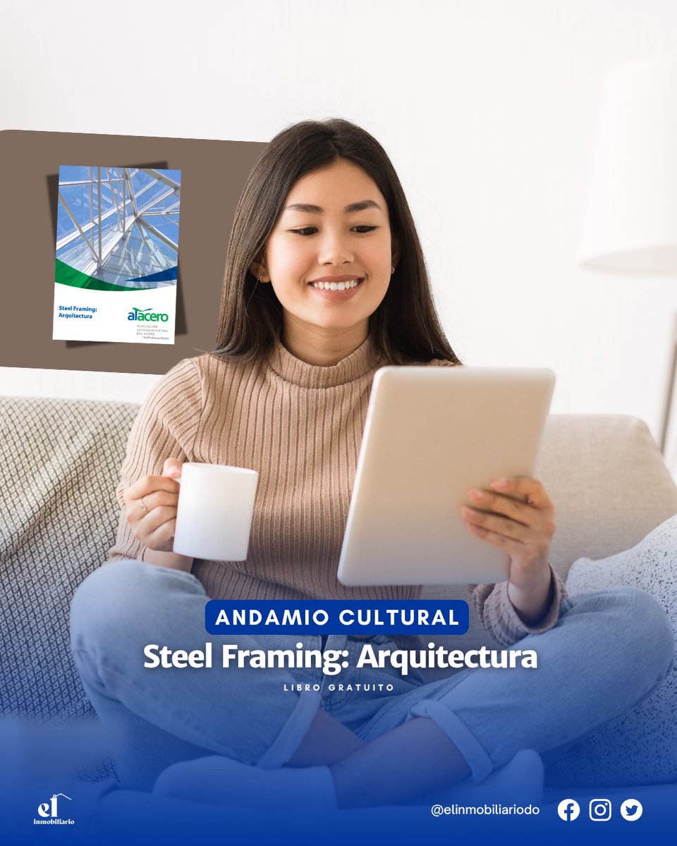 elinmobiliariod's tweet image. Este libro gratuito es ideal para quienes buscan entender el sistema constructivo Steel Framing. Puedes descargarlo en InformeConstrucción.

#elinmobiliario #andamiocultural #recomendaciónlibros #librosarquitectura #arquitectura #steelframing