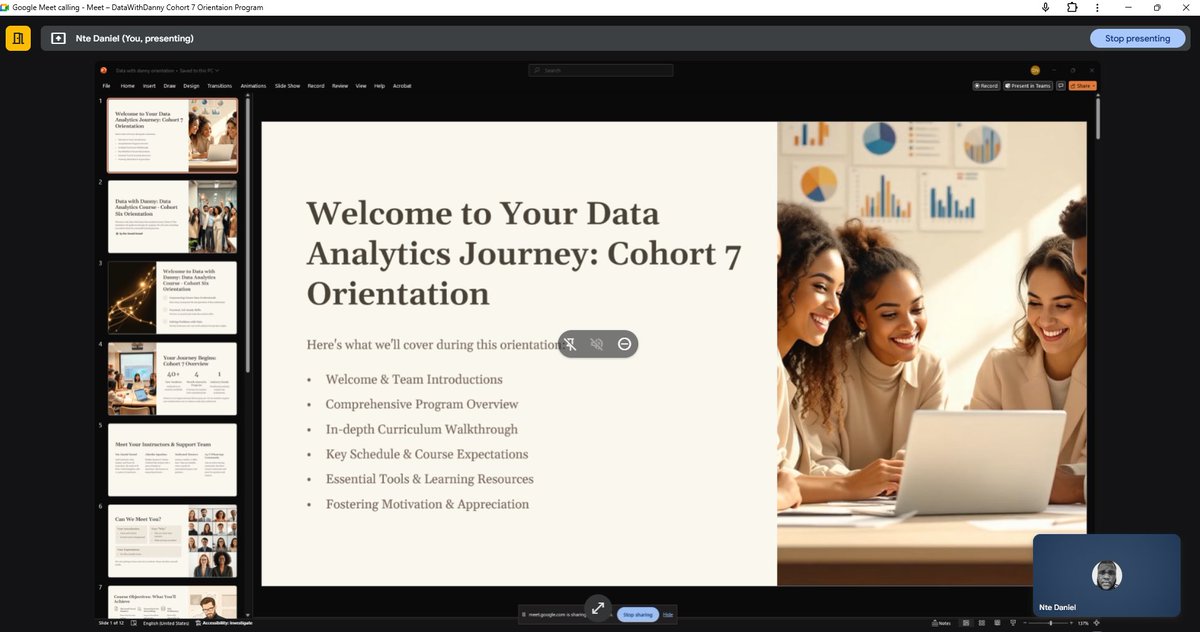 iam_daniiell's tweet image. And we are live. 
Datawithdanny Cohort 7 has kicked off
#Datafam