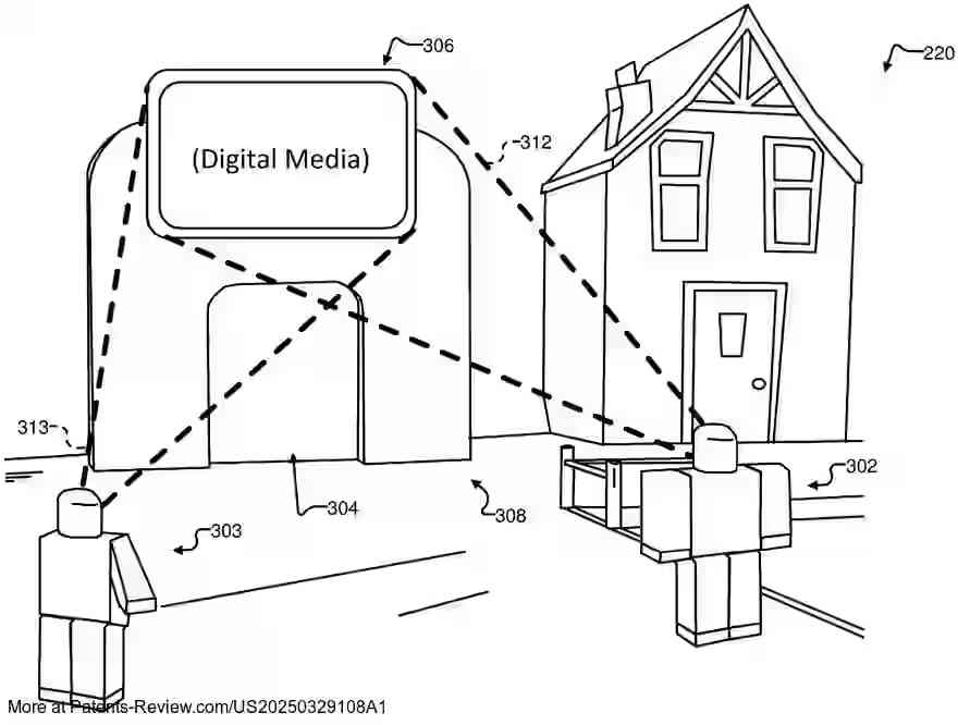 PatentPulse's tweet image. 🚀 New patent application #US20250329108A1 by #Roblox explores #InteractiveMedia in virtual experiences. It involves methods for presenting media based on user interaction, using avatars to determine interest levels and viewability criteria. 
  
The system integrates video…