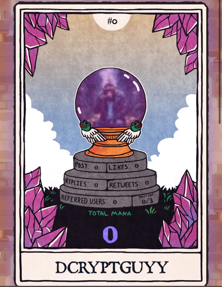 Dcryptguyy's tweet image. Gmgm! Chad
I finally checked out Mystic DAO! Stake $MYSTIC, lock DPY, and earn rewards. Plus, collect magical yield cards by staking and playing. Early moves matter, as yield changes over time!
@MysticDaoSol