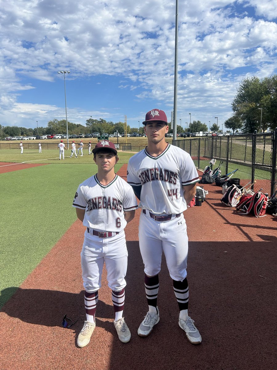 🔥Players of the Game🔥

Ty Dean 
Madisonville High School 2027
2-2, 2RBI

Zane Blakley 
Madisonville High School 2027
3-3, 3RBI

<a href="/BVRenegades/">BV Renegades</a> 17U Brazos Valley Renegades