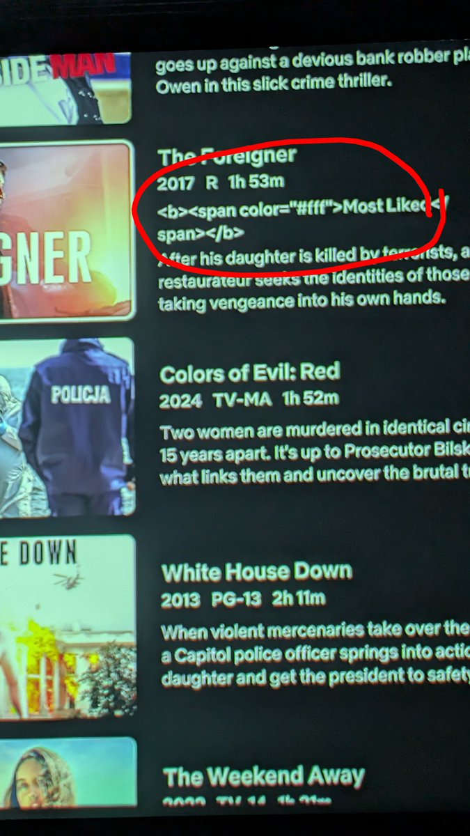 BishalKC's tweet image. @netflix 

&amp;lt;b&amp;gt;&amp;lt;span color=&quot;#fff&quot;&amp;gt;Most Liked&amp;lt;/span&amp;gt;&amp;lt;/b&amp;gt; 

Just saying 

#htmleditor #html5 #HTML