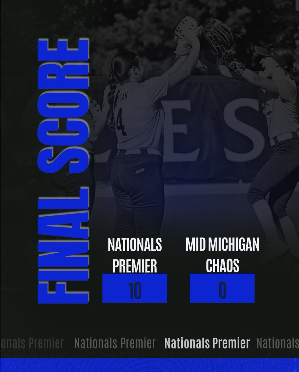 Nationals Premier 16u took the W in their 2nd game today! Great Job Girls! 
1st game was a tough loss. 
Fury Platinum-11, Nationals-3