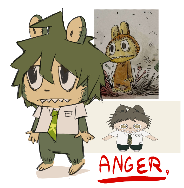 REDOVERLOAD_'s tweet photo. heres how a real hinata labubu should look. used the books instead of the product as a ref cause its simply better https://t.co/ue2rrQxQlV
