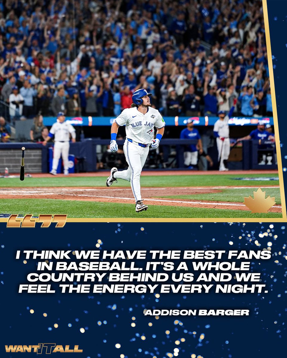 Addy Knows: 

There’s no fans like Blue Jays fans 💙 #WANTITALL