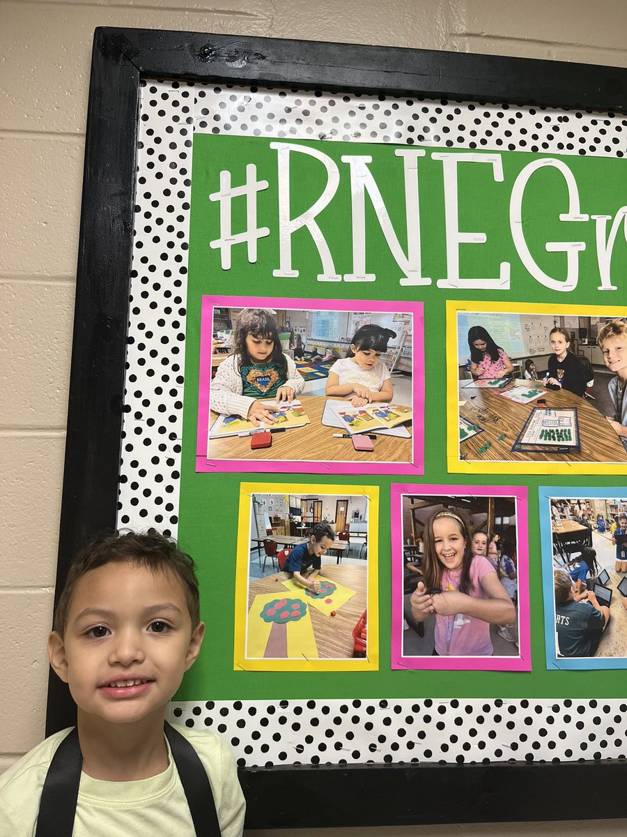 One of the many reasons I love RNE! ❤️ My sweet student felt like a celebrity walking down the hall and seeing his picture. Thank you <a href="/RNEprincipal/">Dr. Lydia Conway</a>  <a href="/RNEAPWagner/">Laureen Wagner</a>  <a href="/lizziechalpan/">Lizzie Chalpan</a> for always celebrating and recognizing our students!  #RNEGreatThings