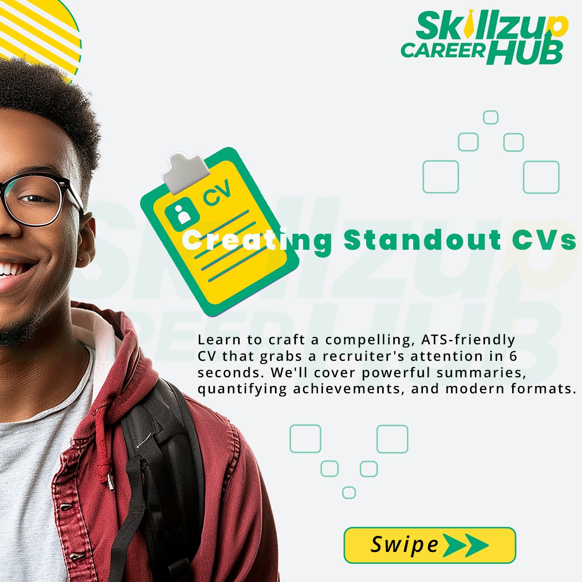 skillzhubhq's tweet photo. 6 days to go! 🚀
Get ready for the Skillz-Up Career Hub Employability Training — your 2-day virtual path to career growth and confidence!
📅 Oct 31 – Nov 1, 2025
💻 Live on Google Meet
🔗 https://t.co/bPY1aZJr3T
#SkillzUpCareerHub #CareerGrowth #EmployabilityTraining https://t.co/he74Q2qMo0
