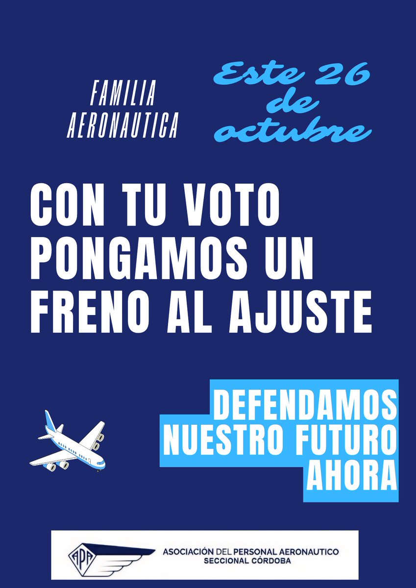 APAcordoba's tweet image. #somosapa #trabajadores #futuro #Argentina ✈️🇦🇷