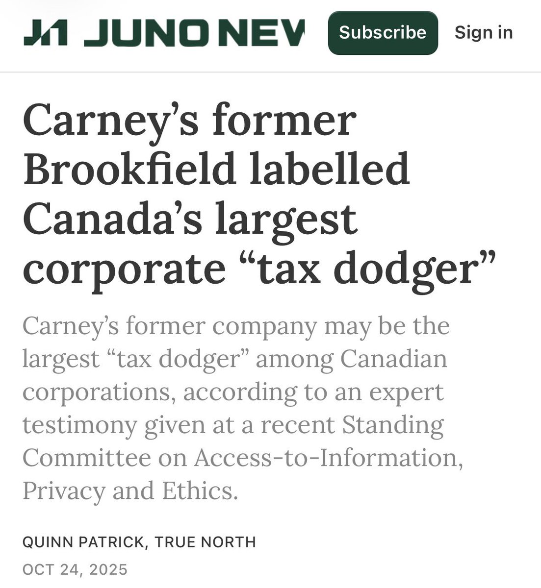 KatKanada_TM's tweet image. So apparently, Carney’s former investment firm Brookfield is Canada‘s largest corporate tax dodger? 

I can’t anymore. 

A Liberal voter has only two brain cells and both of them are competing for third place.