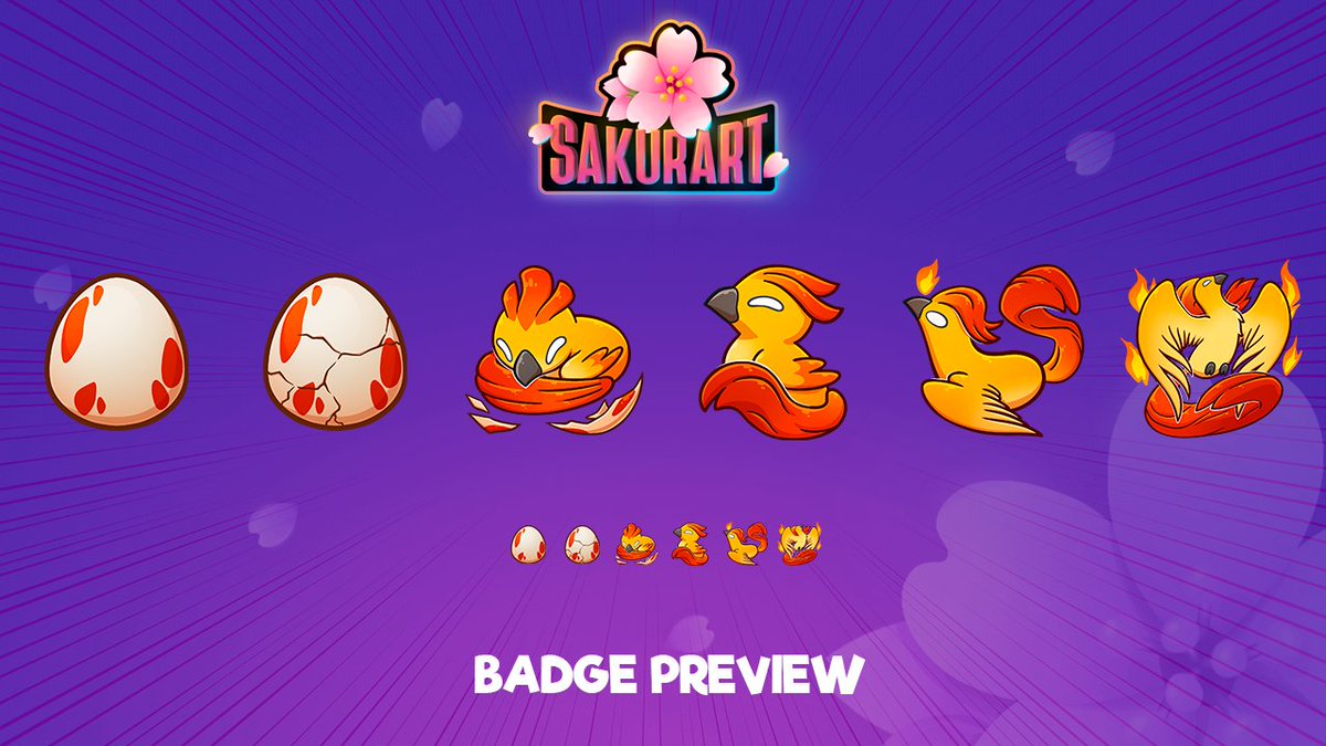 Neue Sub Badges von <a href="/sakurart2020/">Sakurart (COMS OPEN) 🌸</a> 🔥