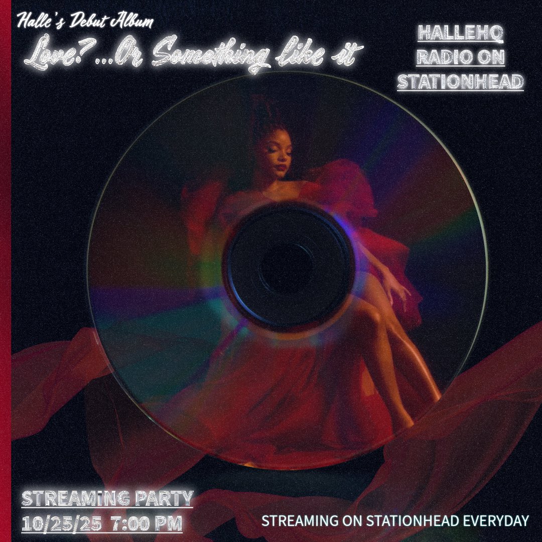 We have a STREAMING PARTY tonight on Stationhead at 7PM EST, hosted by <a href="/HalleHQs/">Halle Headquartersᴴᴮ</a>.

— See you there?