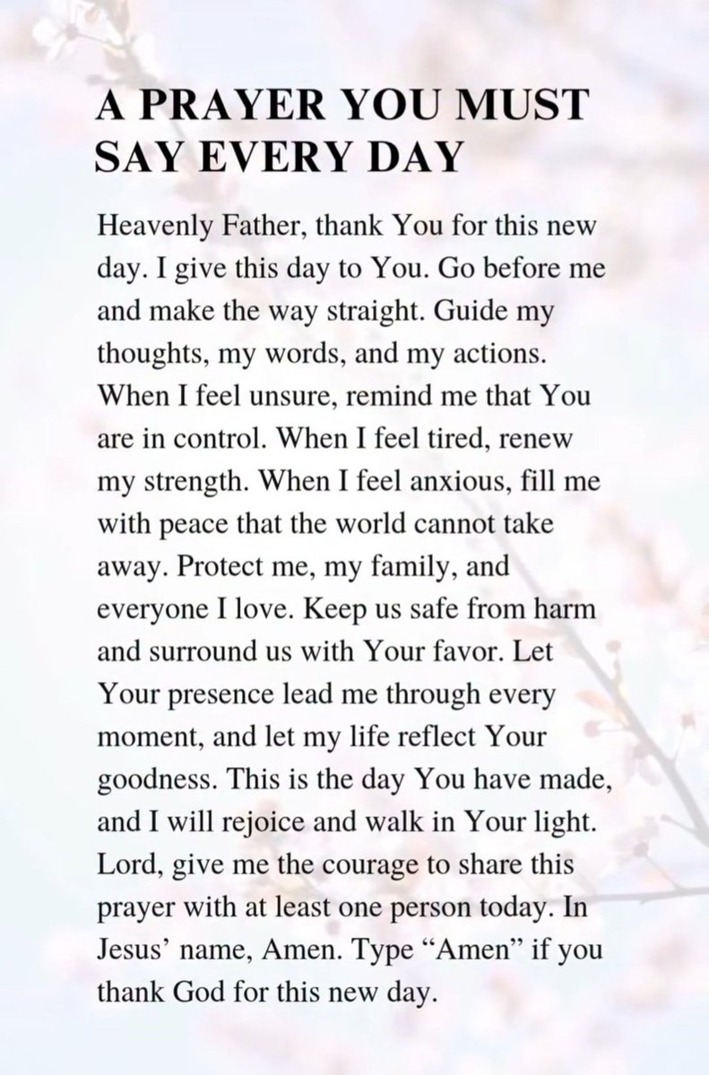 StayWithGod111's tweet image. A prayer you must say every day