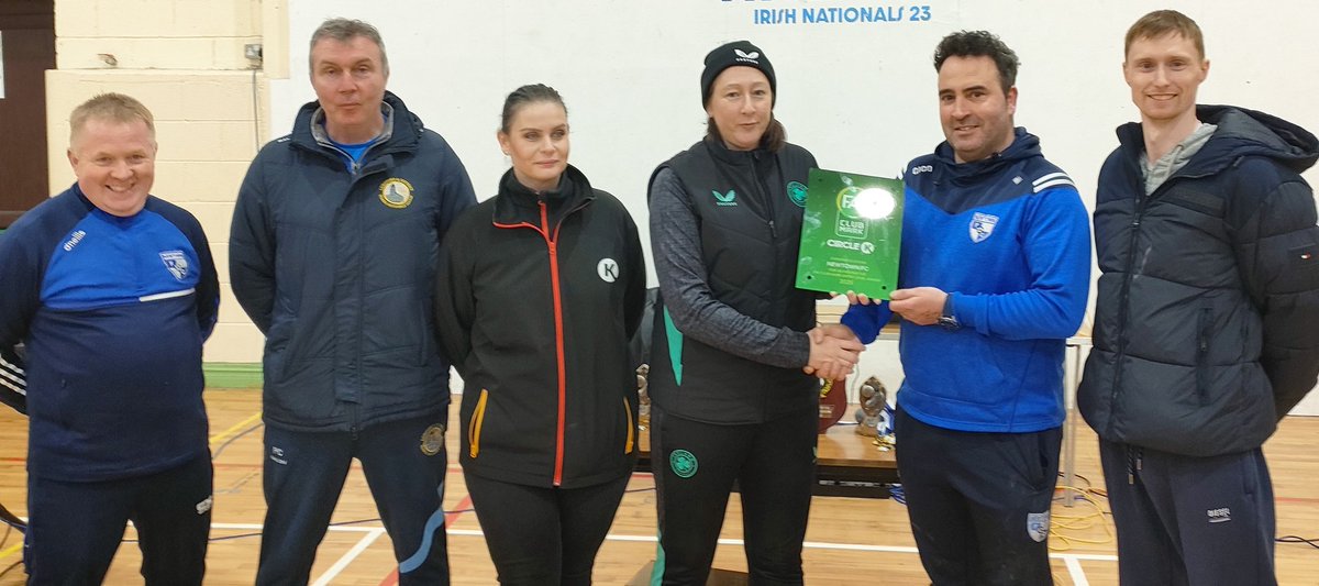 Congratulations to Newtown FC on receiving the FAI and Circle K Club Mark Entry Level. 
Special congratulations to Mark on all his hard work and to the committee.
Thanks to Paulina from Circle K Lough forbes for attending the presentation representative of Circle K.