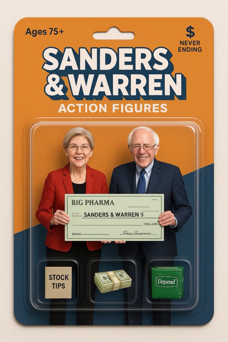 <a href="/SenWarren/">Elizabeth Warren</a> What did you &amp; Old Man Bernie expect in return from Big Pharma?