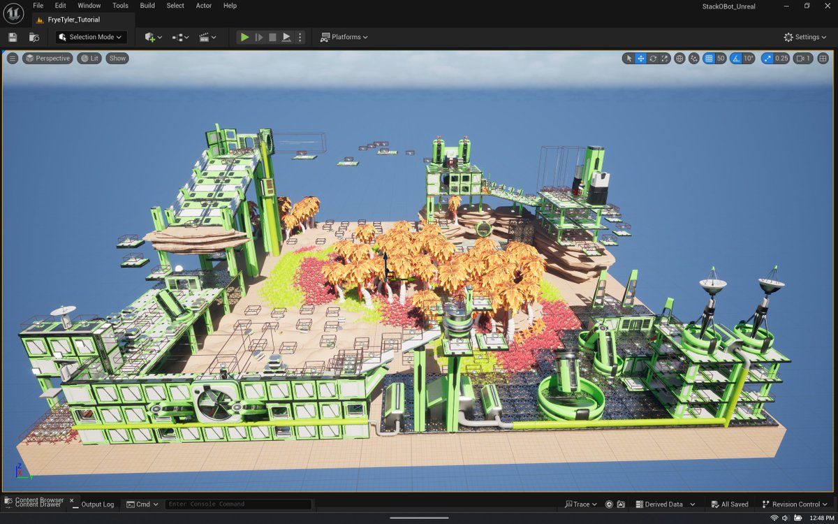 ttvhonestlyty's tweet image. I JUST WANTED TO SAY I LOVED DESIGNING MY FIRST PLAYABLE LEVEL ON STACK-O-BOT THROUGH UNREAL ENGINE. Absolutely amazing work, and I loved every minute of it!! Thank you to the wonderful professors in place and educators who allowed this big step for me in my degree. #fullsail #UE