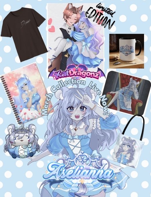 Lianna 👑 ✨ Love-Chu! (@aseliannaa) on Twitter photo 🗣️ ANNOUNCMENT TIME!📢
Have you ever wanted a cute merch piece of your local chinchilla princess!
Well NOW I have merch! Also Limited edition Anniversary Merch with me and Wulf GET IT NOW! Live till end of November!
katdragonz.com/collections/li…
Use Discount code: Lianna for 20% off! 🗣️ ANNOUNCMENT TIME!📢
Have you ever wanted a cute merch piece of your local chinchilla princess!
Well NOW I have merch! Also Limited edition Anniversary Merch with me and Wulf GET IT NOW! Live till end of November!
katdragonz.com/collections/li…
Use Discount code: Lianna for 20% off!