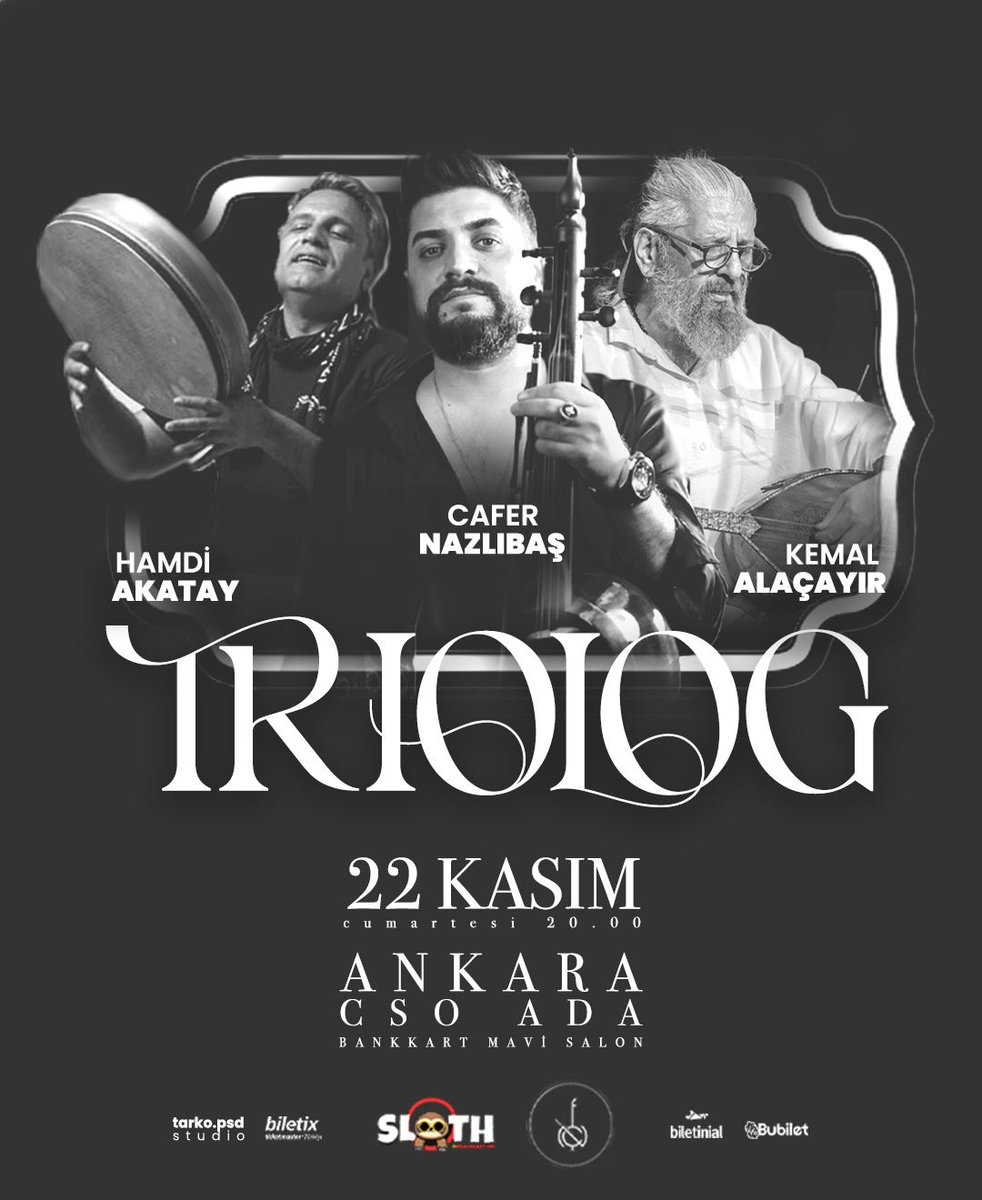 Yeni projemiz "Triolog" ile 22 Kasım Ankara Cso konser salonunda lansman konserimizi çalacağız. Ankara ve çevresindeki müzikseverlere duyurulur. 🫶✨️

bubilet.com.tr/ankara/etkinli…