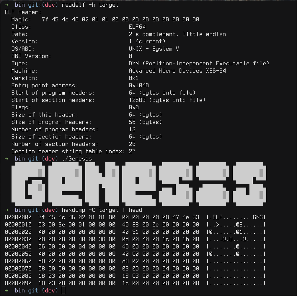 0xDeLuks's tweet image. Writing unix viruses in asm is hard, but it&apos;s a bunch of fun. I&apos;m pleased to share that my first ever virus is now able to target PIE ELF64 binaries.  Next I&apos;d like to encrypt the payload and make it only execute at midnight :)))