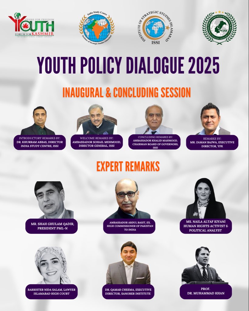 pydir_1505's tweet image. Youth Policy Dialogue 2025 - Inaugural &amp;amp; Expert Remarks