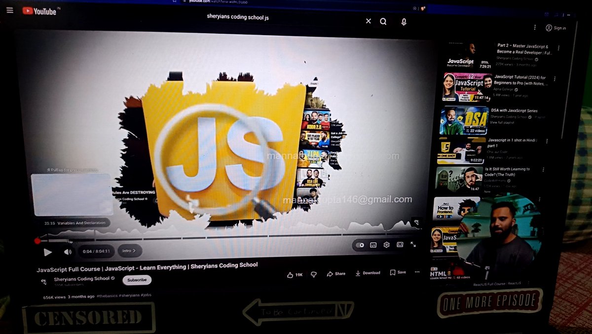 MannatGupta146's tweet image. 🗓️ Day 26 - Started learning JavaScript today! @sheryians_
Covered:
💡 Intro & importance of JS
🔹 var, let, const
🖥️ console, prompt, alert
🧩 Strings, template literals, slice, split, replace, includes
Excited to dive deeper into JS! 💪
#JavaScript #Learning #Sheryians