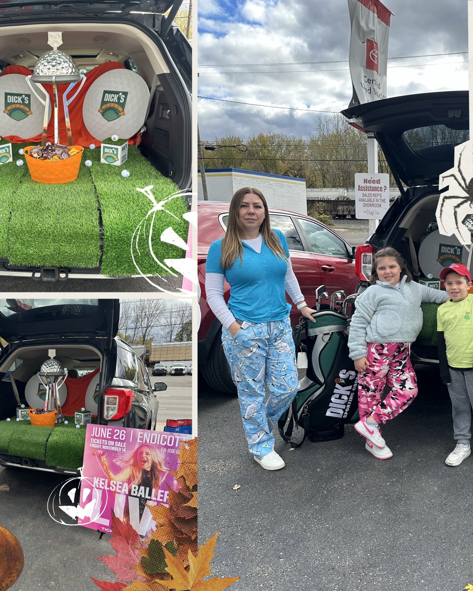 dicksopengolf's tweet image. 👻 Stop by and see us at the Trunk or Treat at Williams Toyota from 3:00 - 5:00 pm! We&apos;re giving out candy and celebrating spooky season properly! See you soon! 

📍 Location: Williams Toyota of Binghamton - 393 Court Street, Binghamton, NY