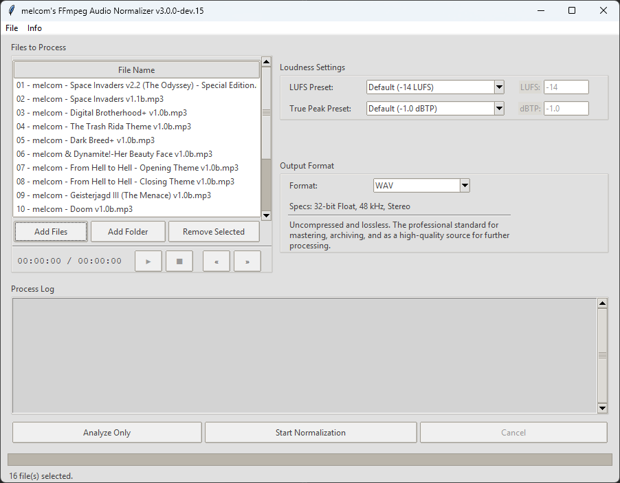 melcom_'s tweet photo. 🎃 melcom's FFmpeg Audio Normalizer v3 (Halloween Edition)
This is a complete rewrite from the ground up. Say goodbye to normalizing files one-by-one, because BATCH PROCESSING is finally here! Drop in entire folders and let it run.
💾 https://t.co/tYqUhAj35G
#Demoscene #Music https://t.co/XrHmCStDEO
