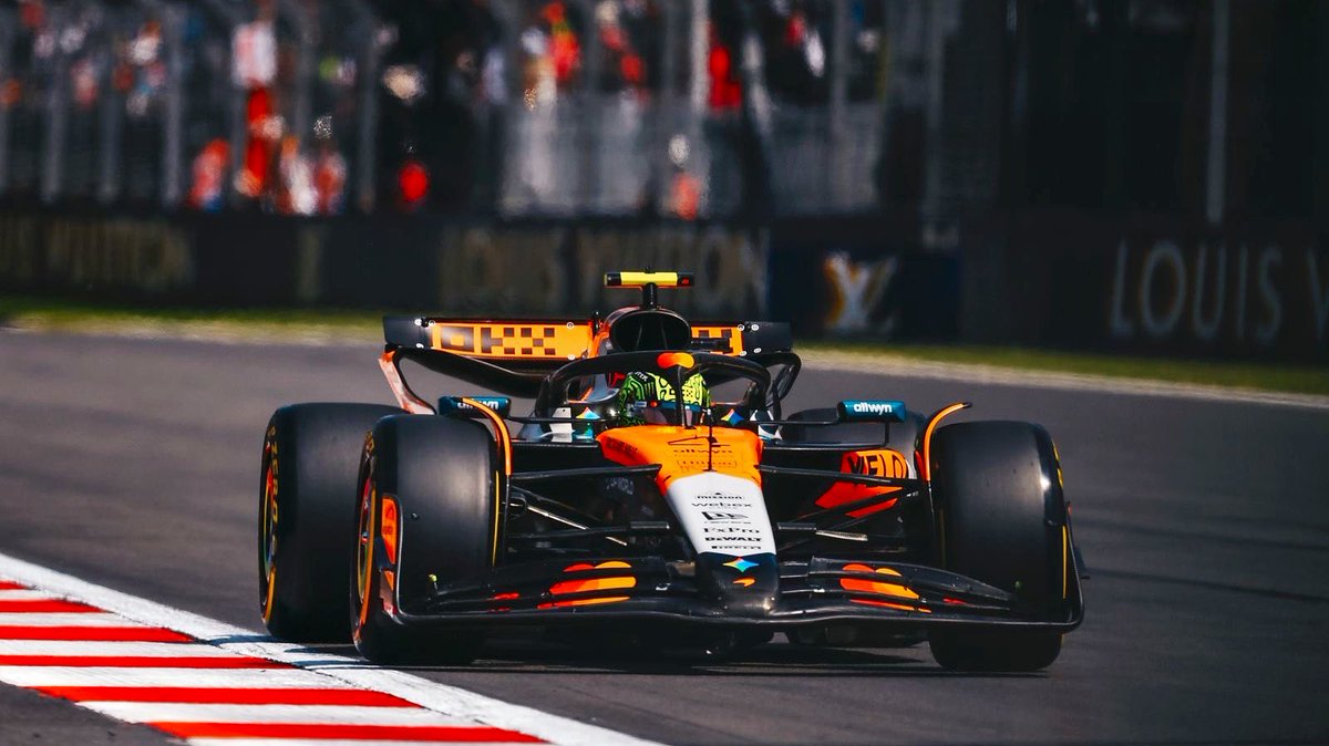F1GuyDan's tweet photo. Lando Norris is the fastest in FP3

• Fastest by 0.345s to P2
• Best S1 time
• Best S2 time
• Best S3 time https://t.co/KQOGvpwiPj