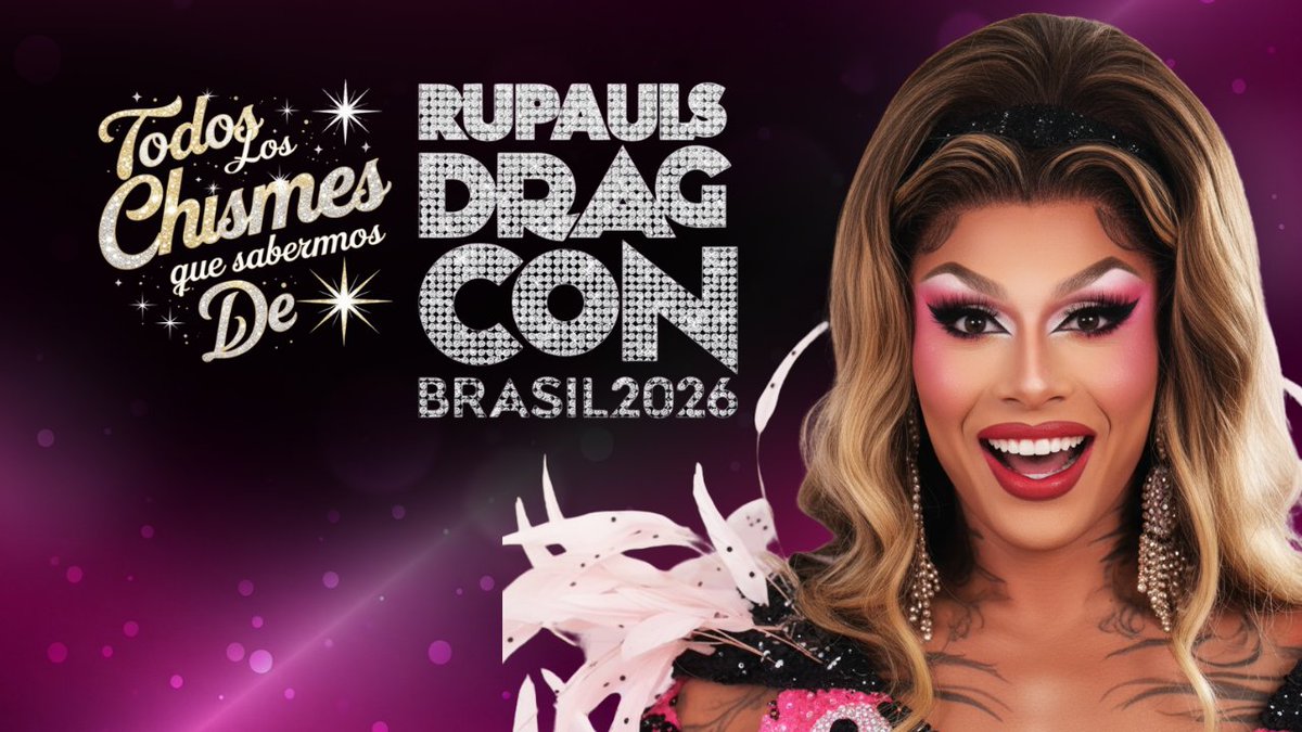 srblablabla's tweet photo. 🇧🇷✨ ¡Por primera vez llega la #DragCon a Latinoamérica! En este video te cuento TODO sobre la DragCon Brasil 2026: fechas, reinas que sabemos recibirán invitación y más🎟️💅

🎥 Míralo completo aquí 👉 https://t.co/90kptcFrcO

#DragRace #RuPaulsDragRace #WOWPresentsPlus https://t.co/Y6bHmFMv8Y