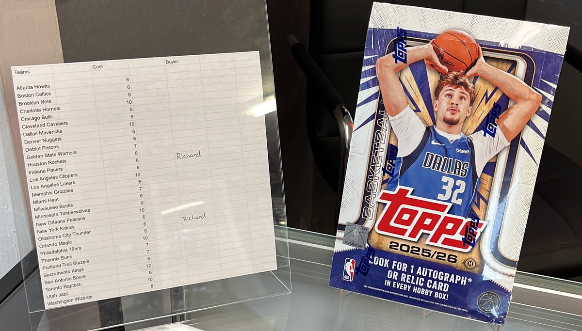 LineDriveCard's tweet image. NEW BREAK!!

2025/26 Topps Basketball Hobby

@Mike_BST_Cards @RRSC_14 @_Babyzion_ @JumpCityCollect @TexansDynasty7 @Yanez_cards12 @nkilander @Cards417