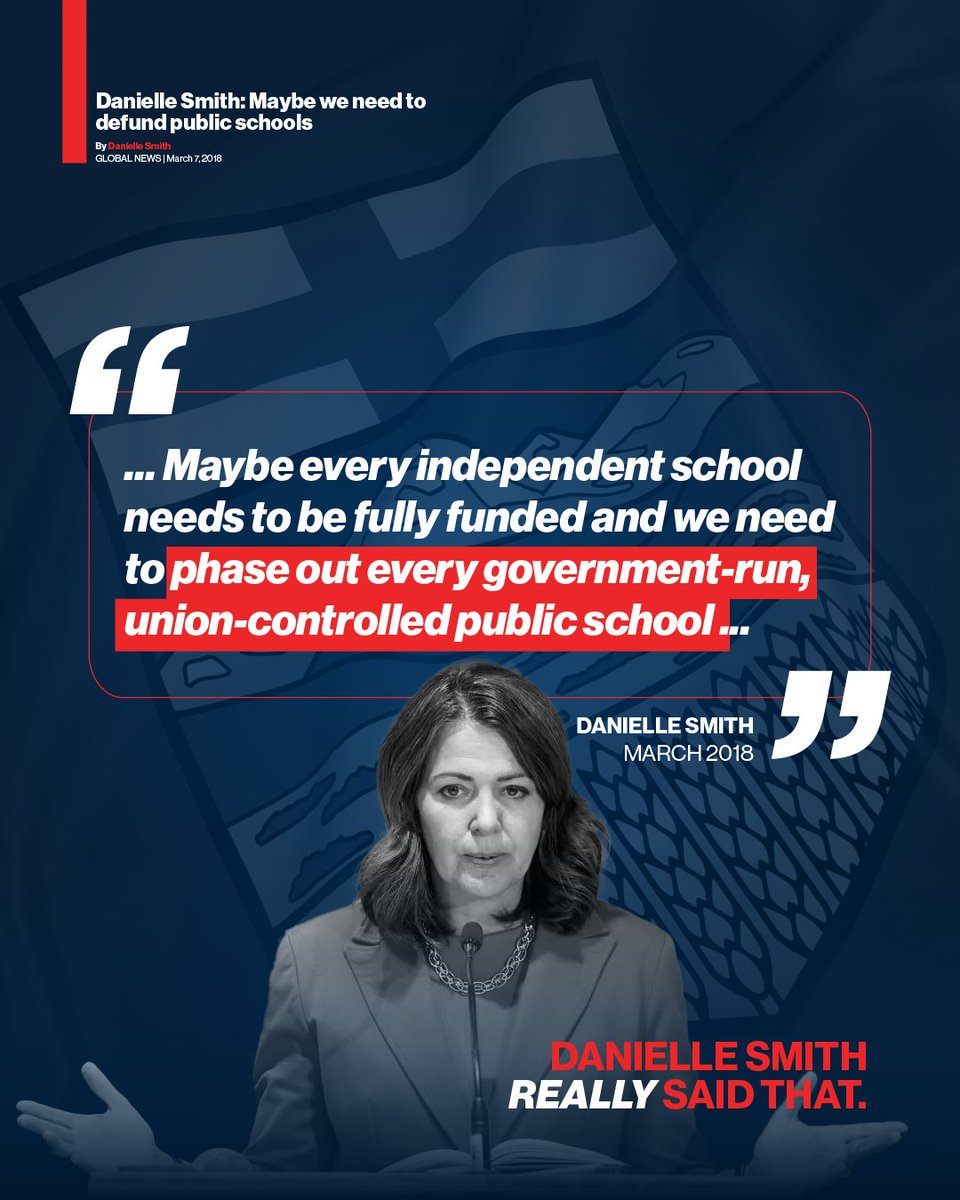 albertaNDP's tweet image. When Danielle Smith tells us who she is, let&apos;s believe her.