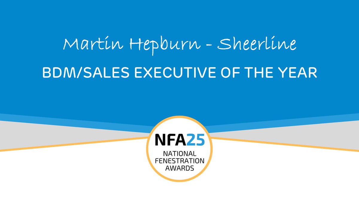 The winner of BDM/Sales Executive Of The Year 2025 is...

Martin Hepburn from <a href="/SheerlineSystem/">Sheerline</a>

Congratulations!

#NFA25 #Awards #Fenestration