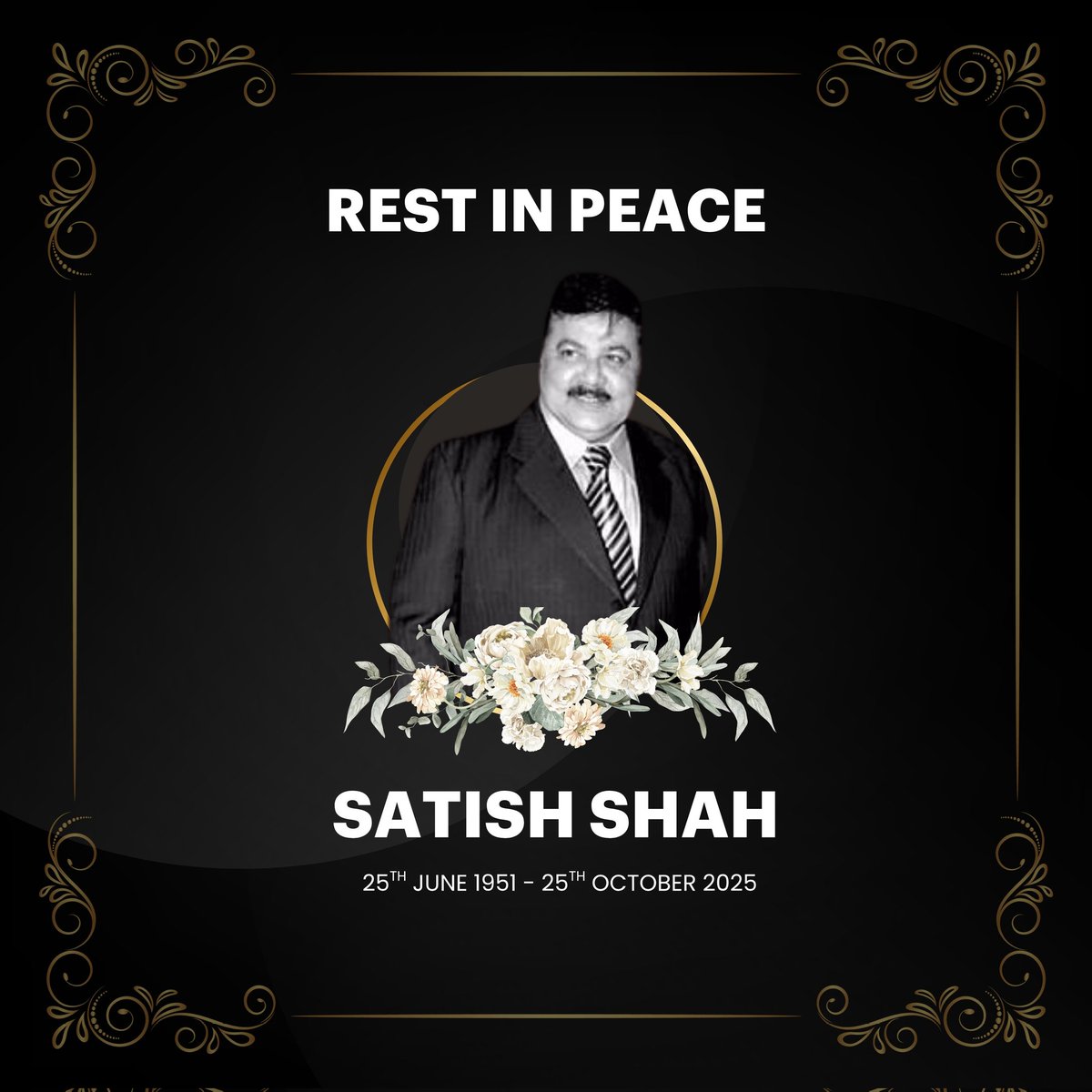 PenMovies's tweet image. A man who made millions laugh, now leaves us in silent tears.

Thank you for the smiles, Satish Shah Ji. Your legacy lives on in every chuckle. 🤍

#SatishShah Ji #RestInPower #Legend #PenMovies