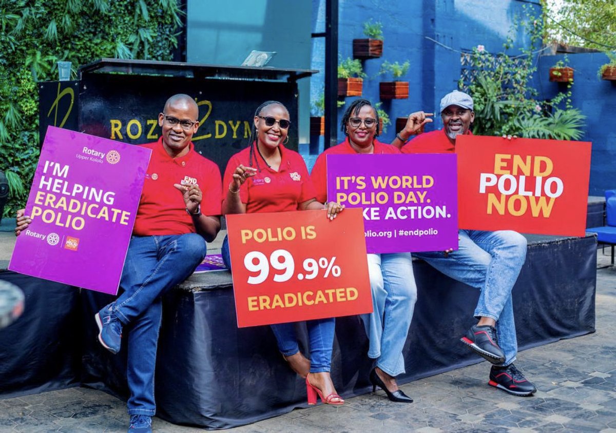 Commemorating World Polio Day 24th October 2025 <a href="/RCUpperKololo/">Rotary Club of Upper Kololo</a> <a href="/MaishaRotary/">MaishaRotary</a> <a href="/rotaryd9213/">Rotary District 9213</a> <a href="/Rotary/">Rotary International</a> 
#RotaryEyamba
