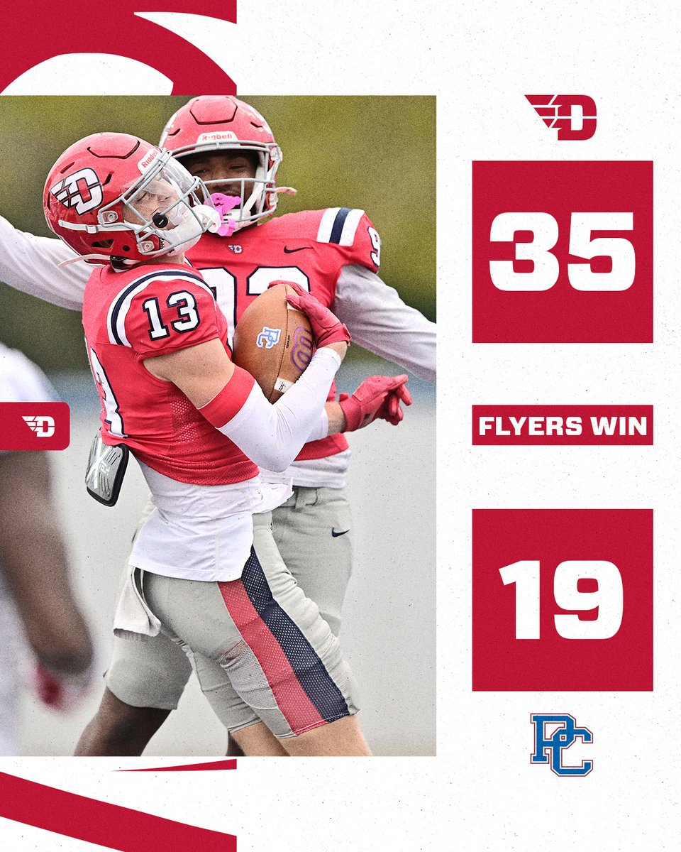 Dayton Football (@daytonfootball) on Twitter photo Home crowd. Big stage. HUGE Win‼️
#FlyerFootball // #GoFlyers Home crowd. Big stage. HUGE Win‼️
#FlyerFootball // #GoFlyers