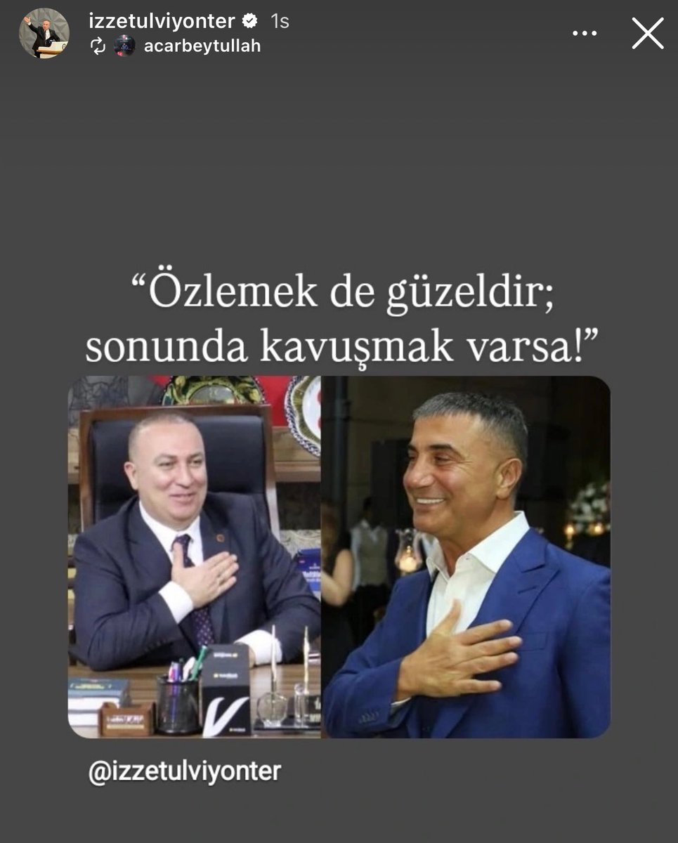 memleketyoutube's tweet image. Milliyetçi Hareket Partisi Genel Başkan Yardımcısı Sayın İzzet Ulvi YÖNTER’in Instagram paylaşımı:

“Özlemek de güzeldir; sonunda kavuşmak varsa!”