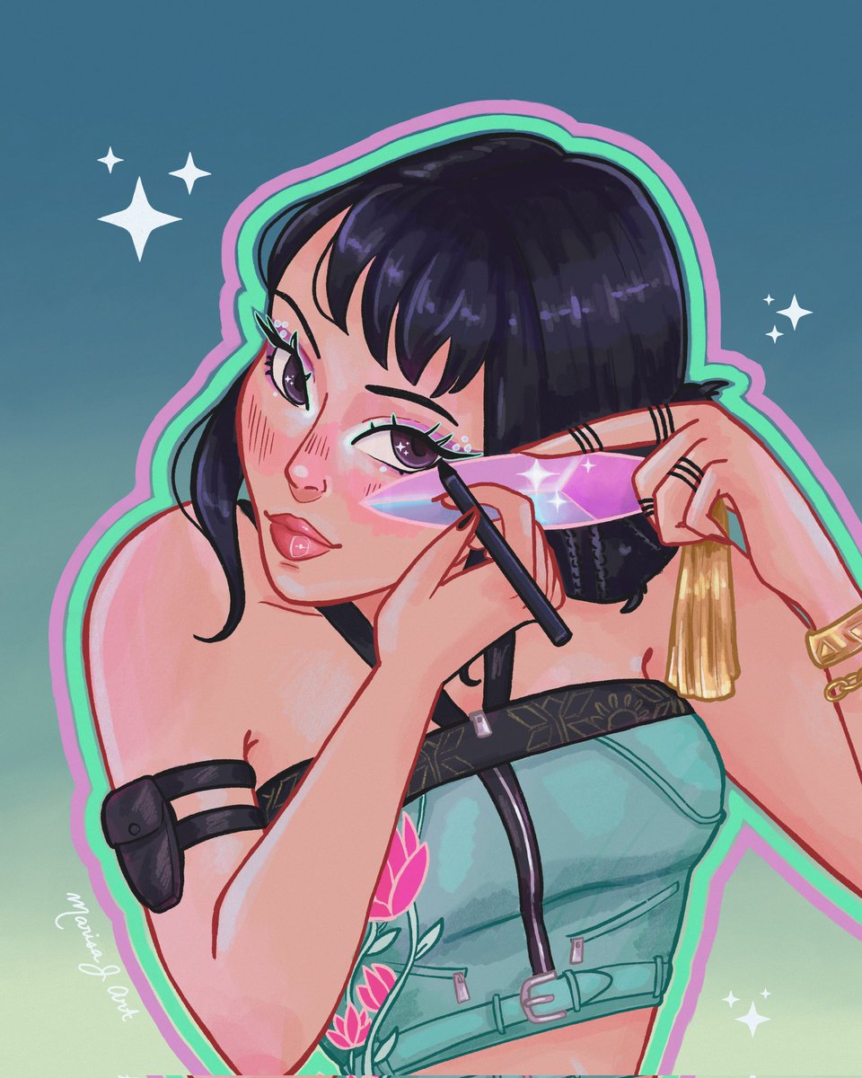 Mirror, mirror on my phone, who's the baddest? ✨Us, hello?✨
#kpopdemonhunters #zoey #huntrix