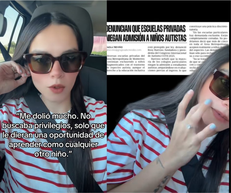 Esto te interesa Colegios de Monterrey rechazan a niña con autismo; 
La discriminación persiste en escuelas de Monterrey respecto a niños con autismo, violando sus derechos. La ley existe, pero la inclusión es limitada. 
lcrnoticias.com/colegios-de-mo…
lcrnoticias.com/colegios-de-mo…
