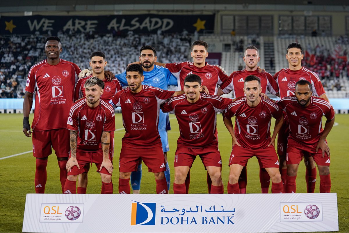 الأحمر يترك بصمته في استاد جاسم بن حمد ❤️🤍