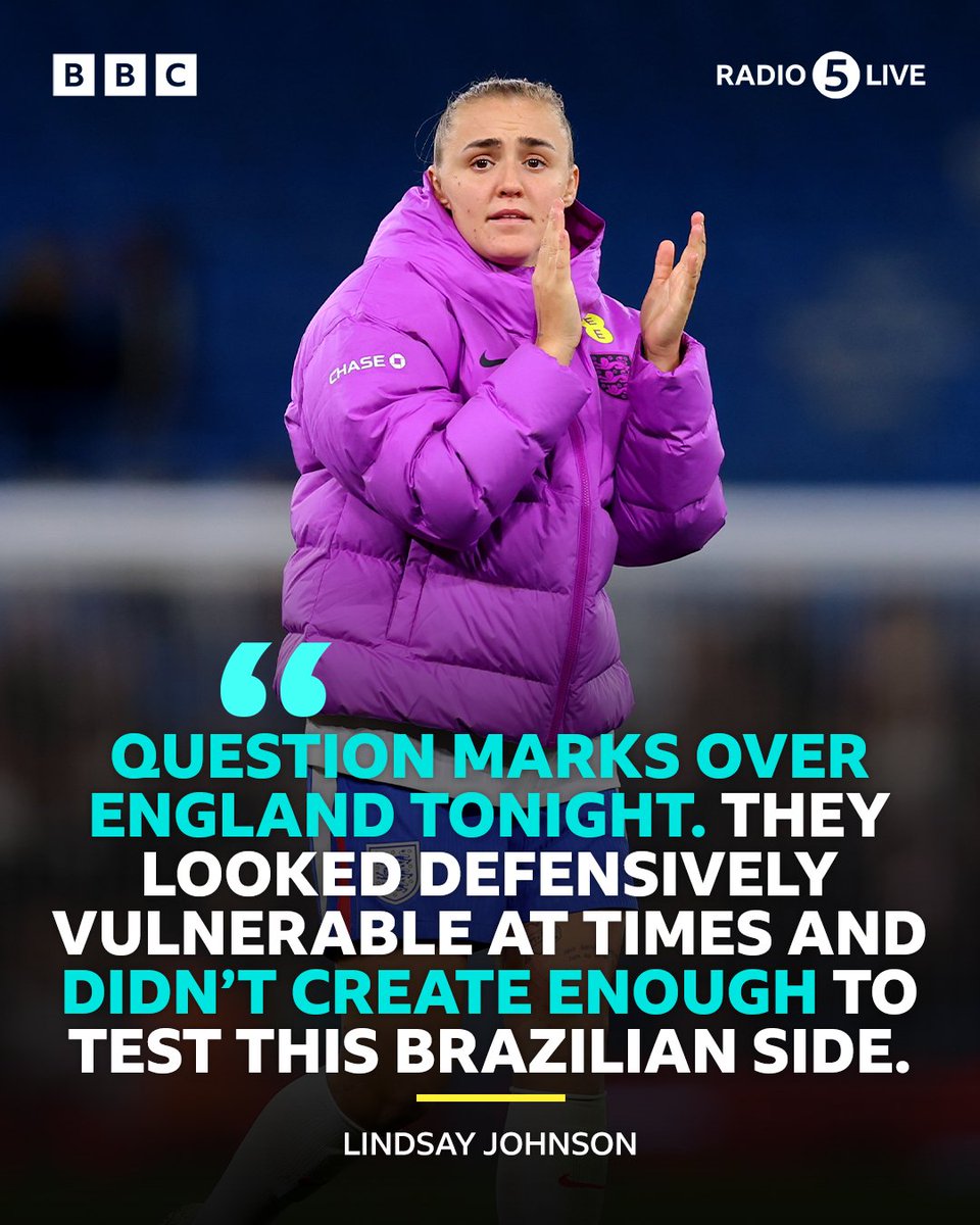 5liveSport's tweet photo. England's first homecoming game as double European champions ended in defeat against 10-player Brazil.

It might have been a friendly, but Brazil and their travelling fans are enjoying every moment inside the Etihad! 🇧🇷⚽️

#BBCFootball #Lionesses #ENGBRA https://t.co/MztcPihCG2