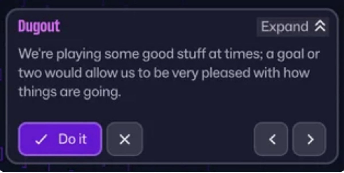 Of all the utterly mental things about FM26, the ‘do it’ button for ‘a goal or two’ might be my favourite