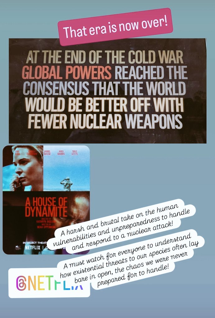 HighAltitudeDoc's tweet image. A house of dynamite is a must watch for everyone to understand the policy paralysis which happens in existential threats like nuclear weapons. @netflix #nuclear #nuclearweapons