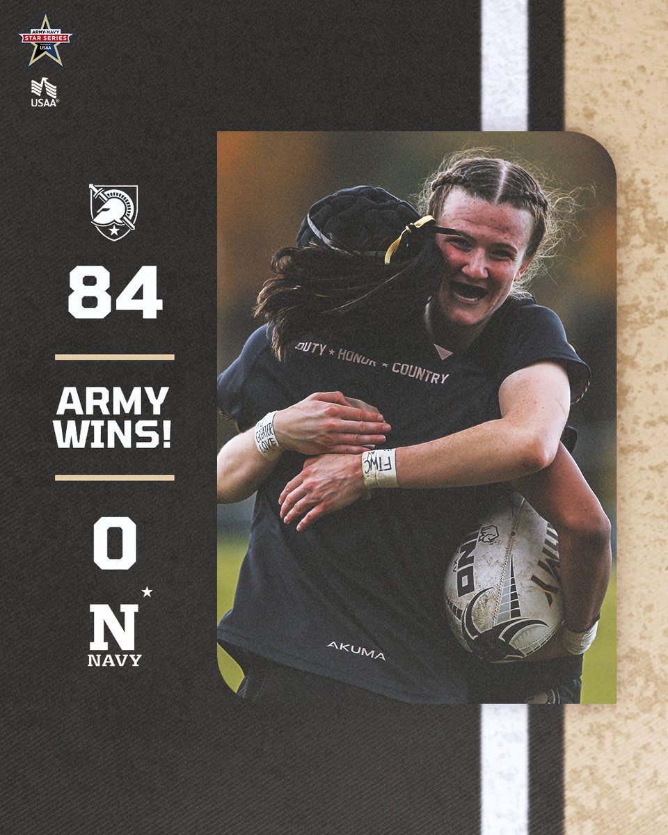 ArmyWP_WRugby's tweet image. COMPLETE DOMINATION! 

The ⭐️ stays home! 

#GoArmy | #BeatNavy