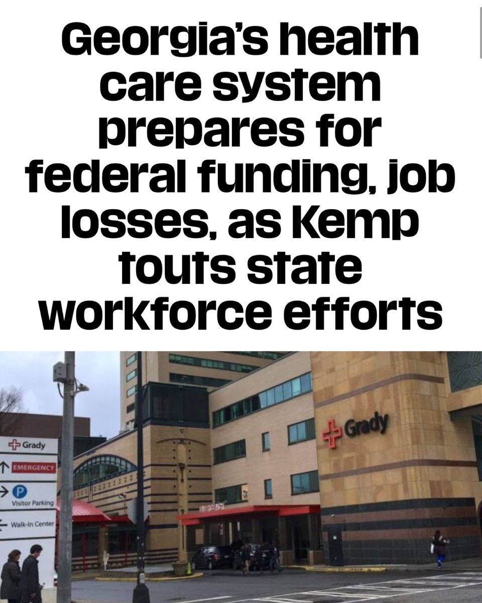 AuforGA's tweet image. Grady officials are preparing for ~$100 million in financial losses as a result of the one-two punch of Republican Medicaid funding cuts and the proposed expiration of enhanced ACA premium tax credits this year.

Grady is ATL’s only Level I Trauma Center.

x.com/wabenews/statu…